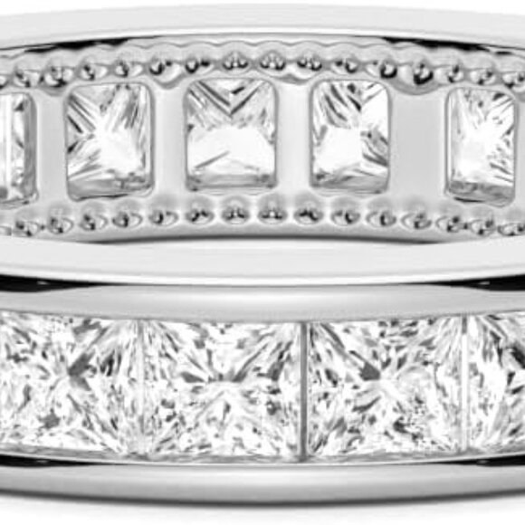 3CT 925 Sterling Silver Oval Cut Cubic Zirconia Engagement Ring 14k Gold Plated - Picture 2 of 4